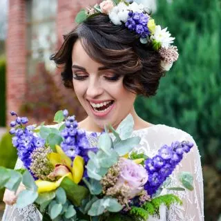 wedding hairstyle for bob